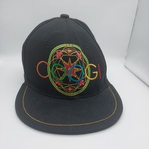 Coogi Fitted Baseball Cap with Multi-Color Embroidered Logo